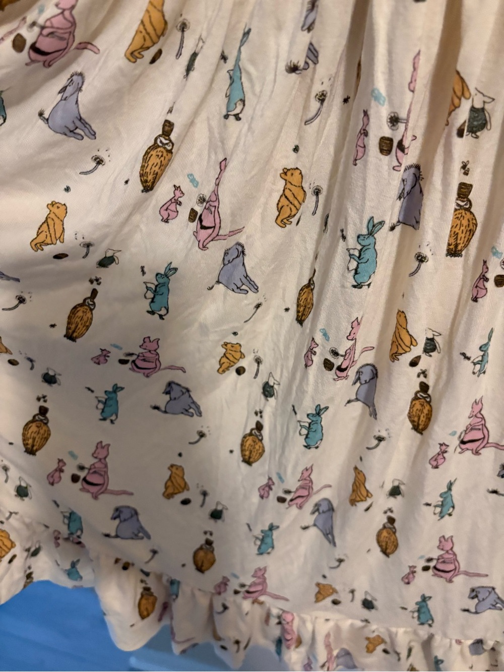 Kate Quinn Women’s Winnie the Pooh Cream Smocked Sundress with Colorful Print - Picture 4 of 5